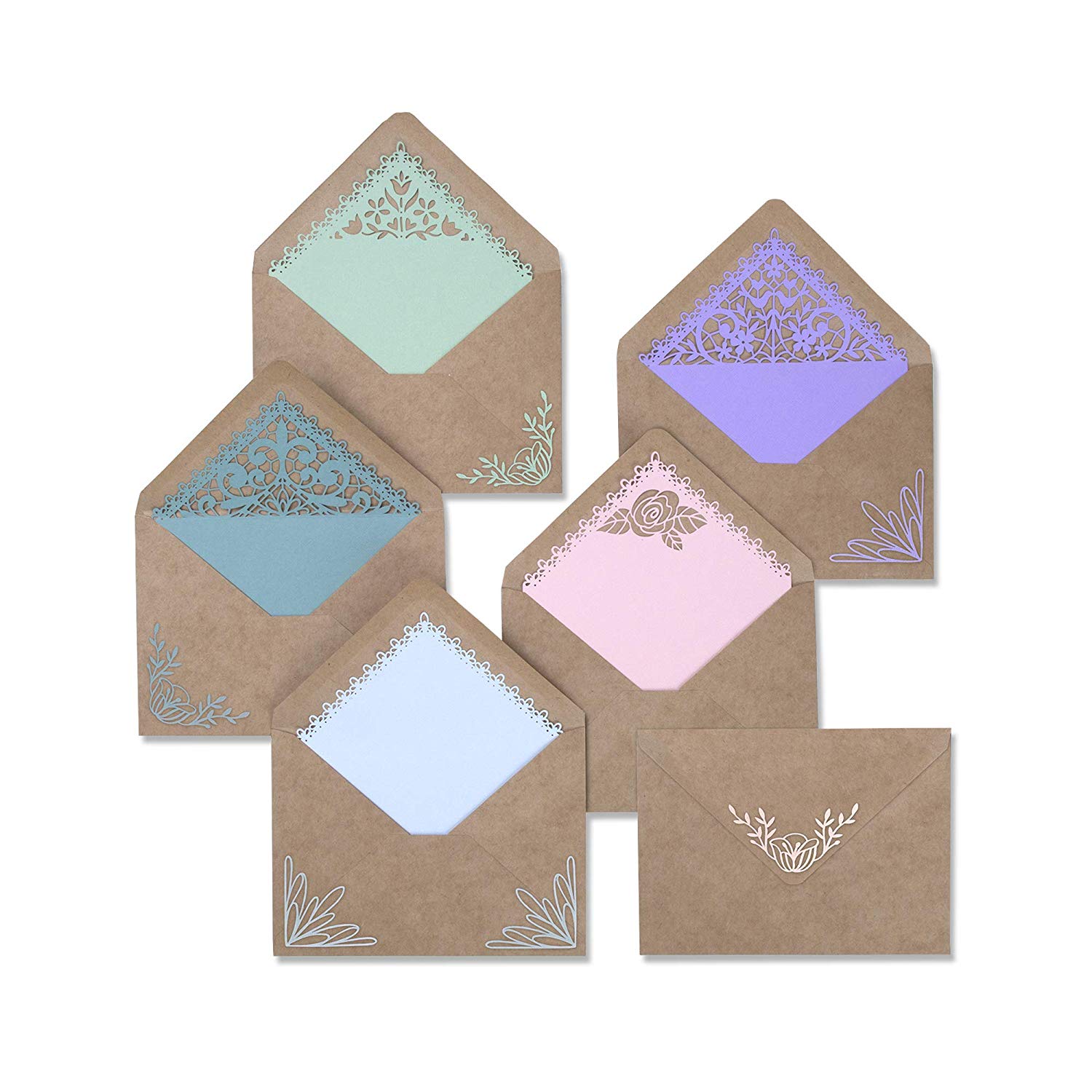 Thinlits Die set 7PK Envelope Liners Intricate, Multi-Colour colour