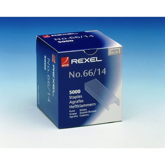 Rexel No.66/14 mm Heavy Duty Staples, For Stapling up to 100 Sheets, Use with the Rexel Giant and Goliath Staplers, Box of 5000, 6075 - Image 2