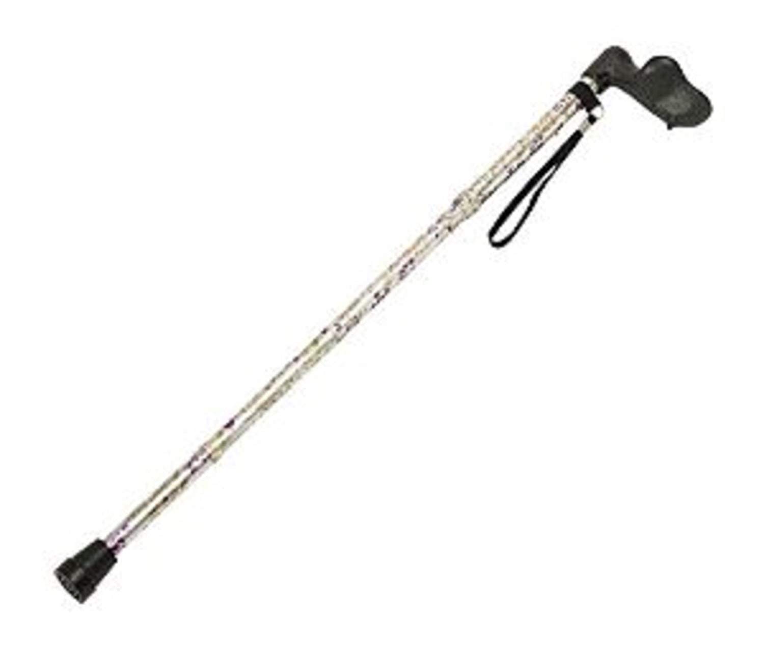 Homecraft Comfy Grip Stick, 738-955mm, Left Hand, Woodland Flower, Non-Folding, Walking Stick for Support & Stability - Image 2