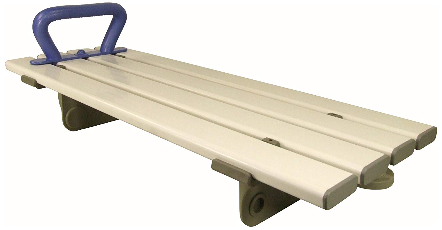 Aidapt White Easy Clean Slatted Bath Board Bath Transfer Board with Handle 685mm (27") Bathroom Aid