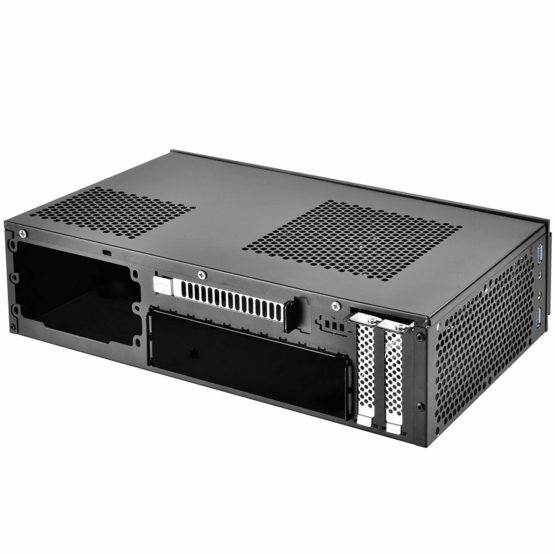 SilverStone SST-ML06B-E - Milo Slim HTPC Silent Mini-ITX Computer Case, black - Image 4