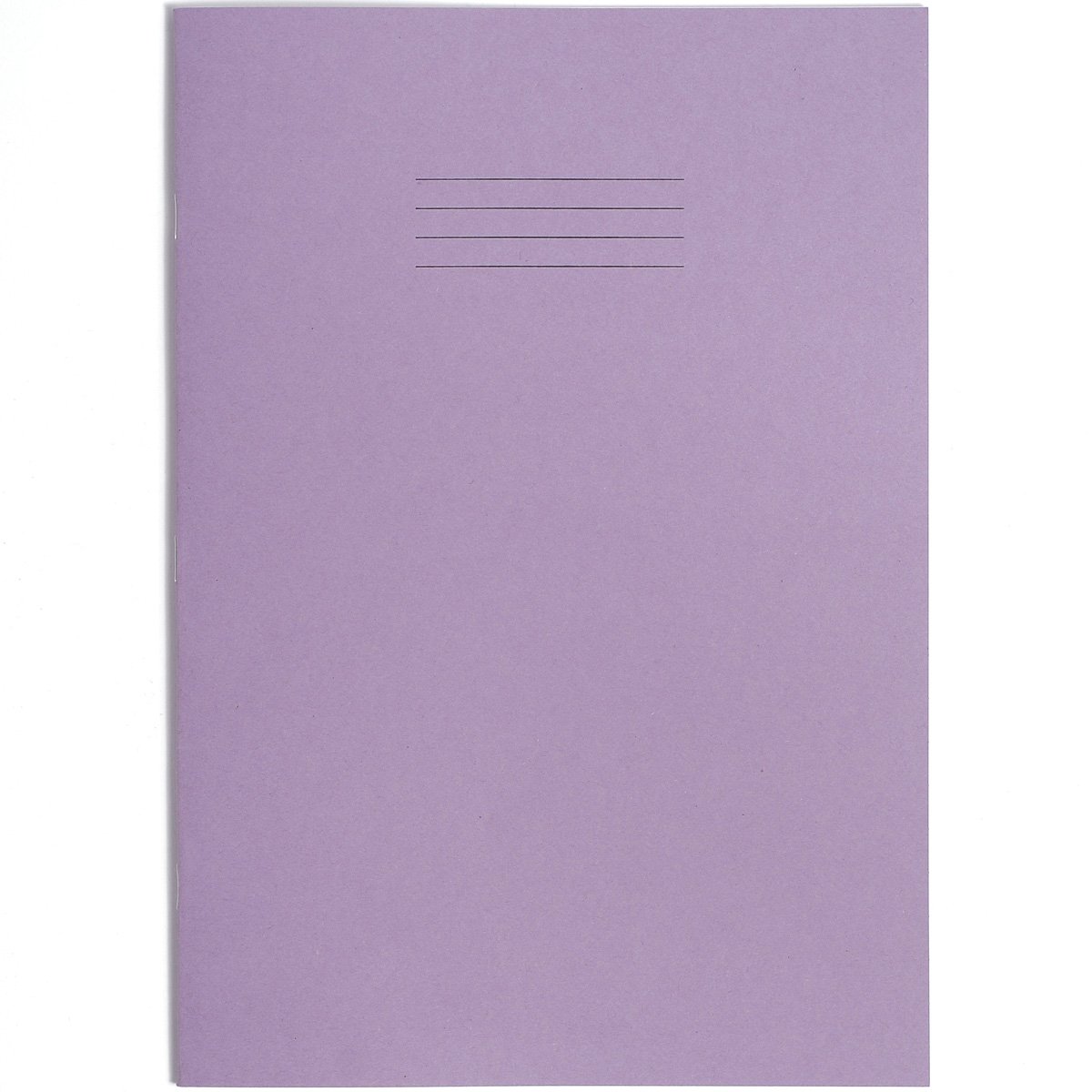 Rhino A4 Exercise Books, 48-Page / 12mm Lined Paper Notebook, 10-Pack, Office & School Stationery Supplies, Purple - Image 2