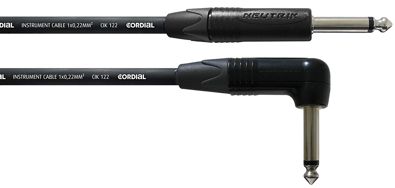Cordial CPI 6 PR Instrument Cables, Black, 6 M