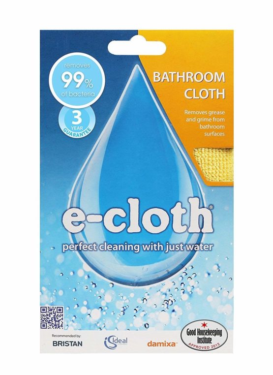 E-Cloth Bathroom Cleaning Cloth, Microfibre, Yellow, 1 Pack - Image 4