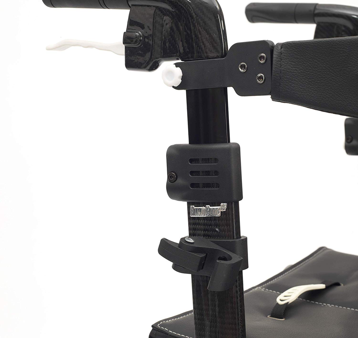 Drive Nitro Elite Carbon Fibre Rollator with Backrest, Seat and bag