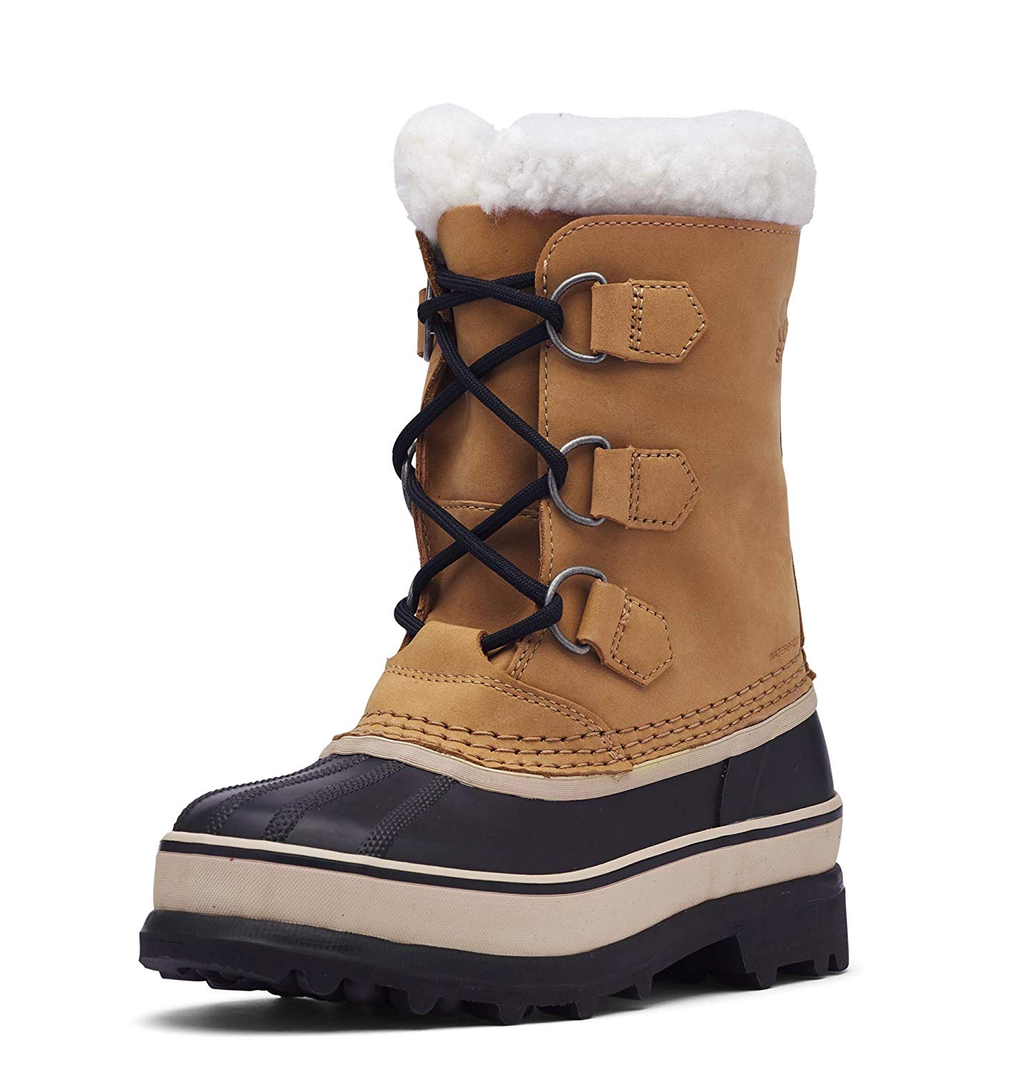 Sorel Youth Unisex Shell Boot, YOUTH CARIBOU WP, Buff Youth, 3 UK