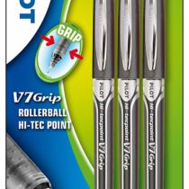 Pilot V7 Grip Liquid Ink Rollerball 0.7 mm Tip (Pack of 3) - Black
