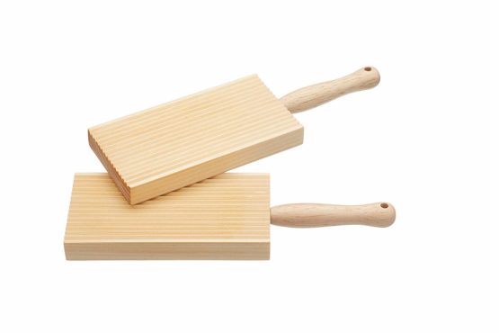 KitchenCraft Home Made Wooden Butter Paddles/Gnocchi Boards, 20 x 6.5 cm (Set of 2), wood, Brown