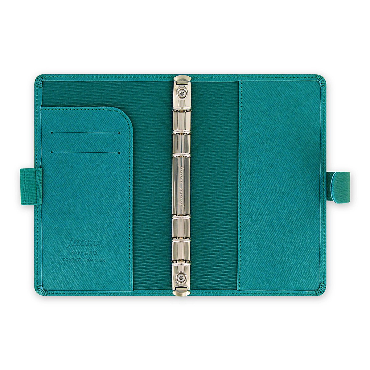 Filofax Saffiano Compact Organiser - Aquamarine, Personal Compact - Image 2