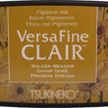 Tsukineko Golden Meadow Versafine Clair Ink Pad, Synthetic Material, Yellow, 5.6 x 9.7 x 2.3 cm