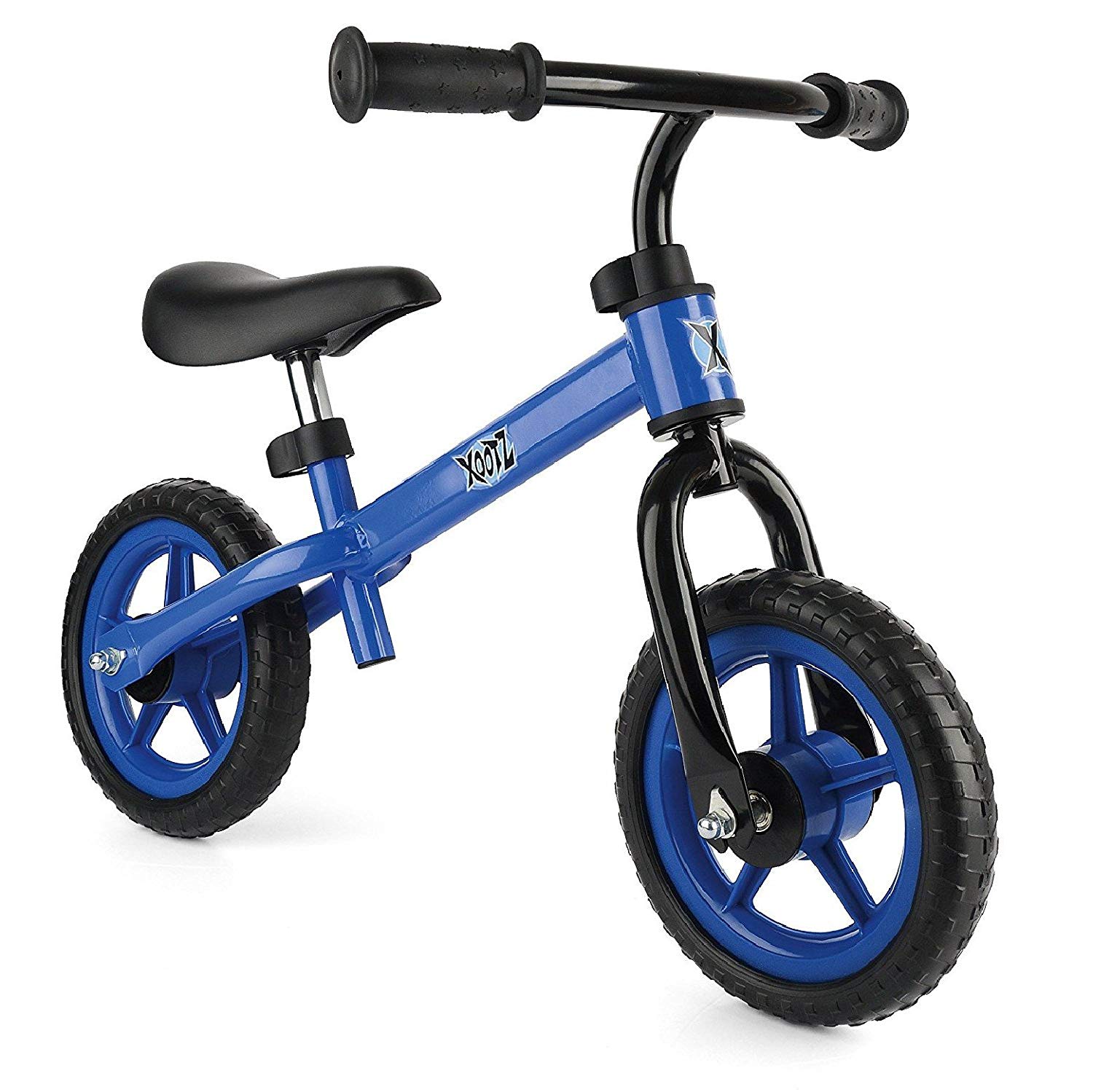 Xootz Balance Bike for Toddlers and Kids Training Bicycle with Adjustable Seat and No Pedals, Blue