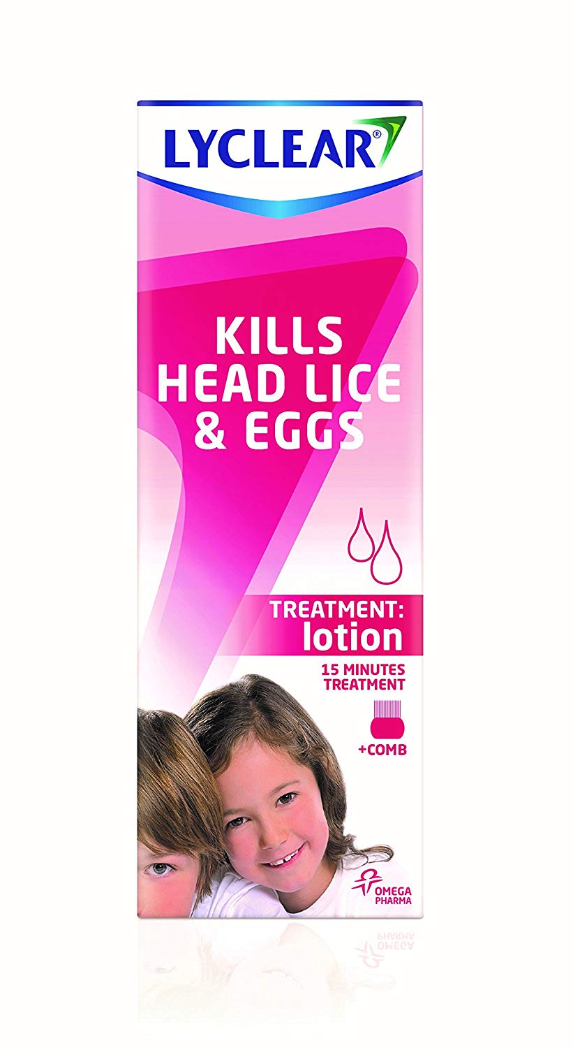 Lyclear Lotion Head Lice Treatment + Head Lice Comb Kills Head Lice