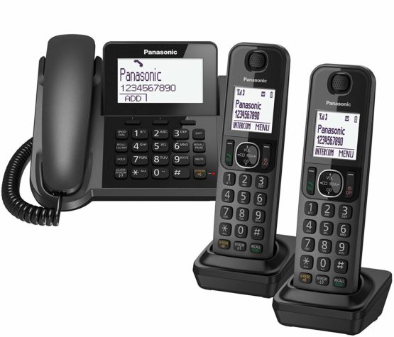 Panasonic KX-TGF320 Corded and Cordless Home office Telephone Kit with Answerphone and Nuisance Call Blocker - Black - Image 2