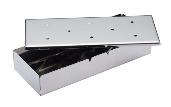 KitchenCraft Home Made Stainless Steel BBQ Smoker Box, 22.5 x 9 x 4 cm
