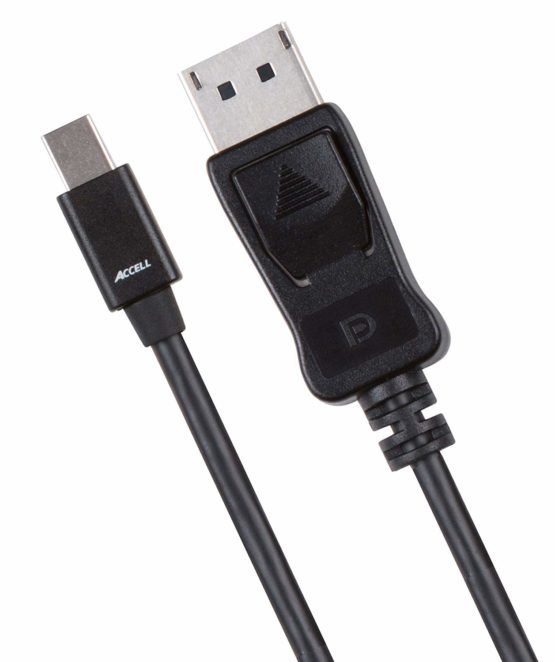Accell mDP to DP 1.2 - VESA-Certified Mini DisplayPort to DisplayPort 1.2 Cable - 3 Feet (Black), Hbr2, 4K UHD @60Hz, 1920X1080@240Hz - Image 4