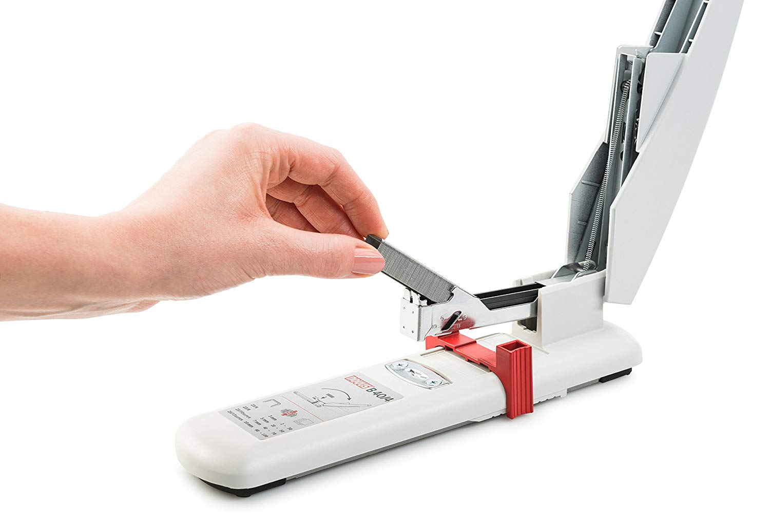 Novus B 40 Heavy Duty Stapler (Capacity of 100 Sheets, Stapler with Variable Insertion Depth up to 55 mm) Light Grey - Image 3