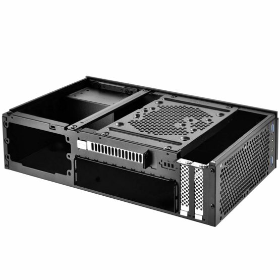 SilverStone SST-ML06B-E - Milo Slim HTPC Silent Mini-ITX Computer Case, black - Image 2