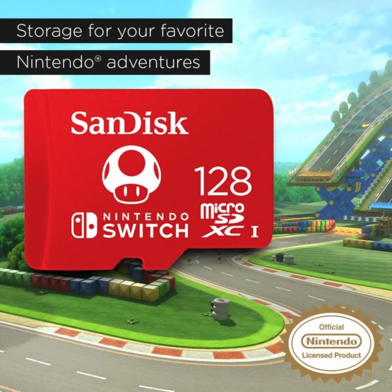 SanDisk microSDXC UHS-I card for Nintendo 128GB - Nintendo licensed Product, Red - Image 3