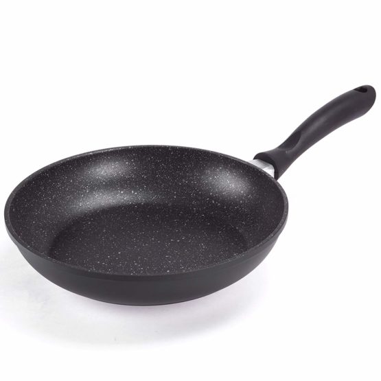 MSV CAST Aluminium FRYINGPAN Stone Coating 28 cm, Black