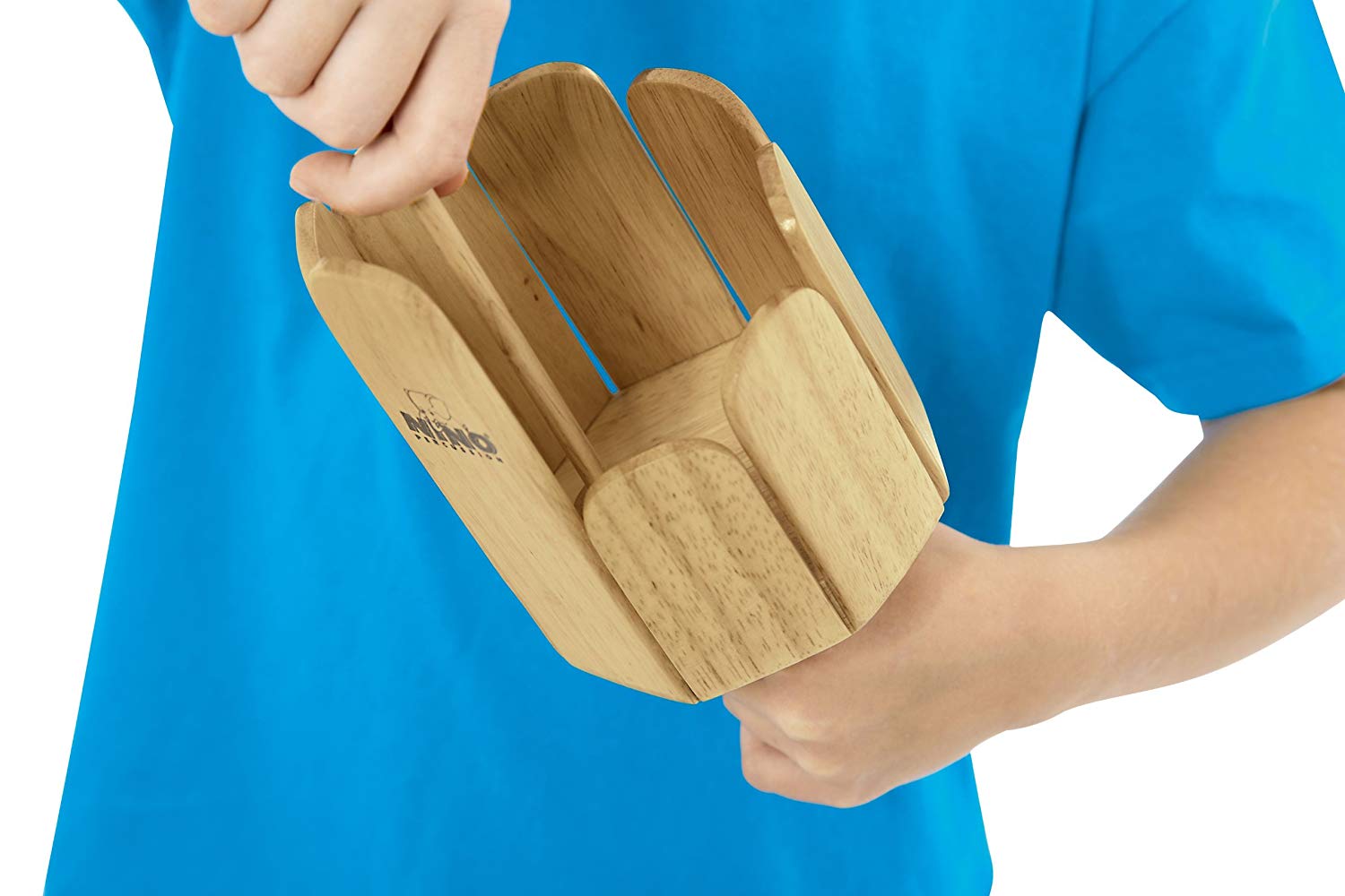 Nino Percussion Wood Stirring Drum, Large Musical Instrument for Children from 4 Years, Incl. Wooden Mallet, Siam Oak - Image 4