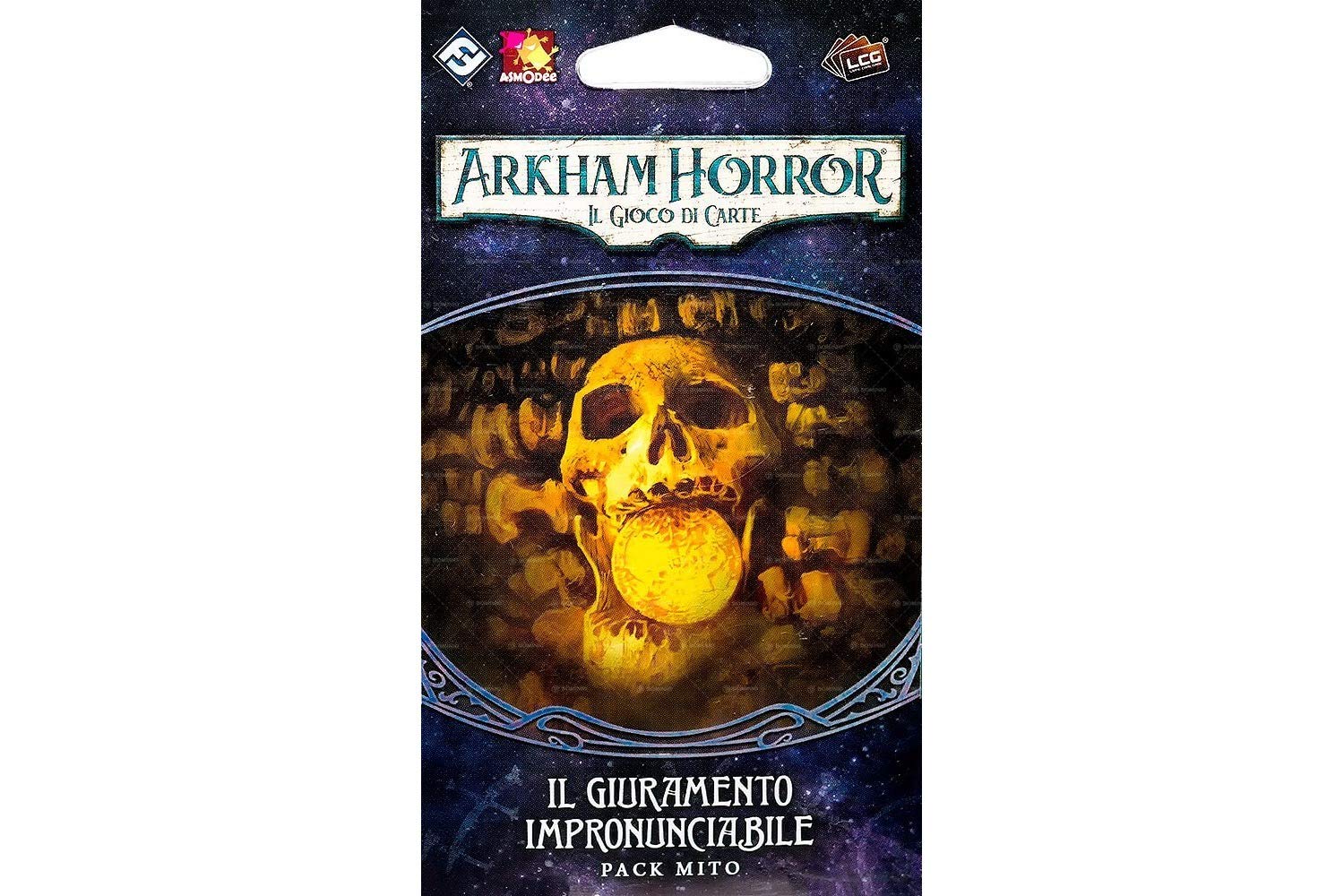 Asmodee - Arkham Horror The Card Game: The Impronunciable Oath - Card Game Expansion, Italian Edition, Multi-coloured