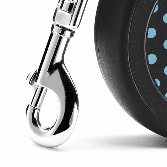 flexi Design Retractable Lead, Medium, 5 m, Black/Blue - Image 4