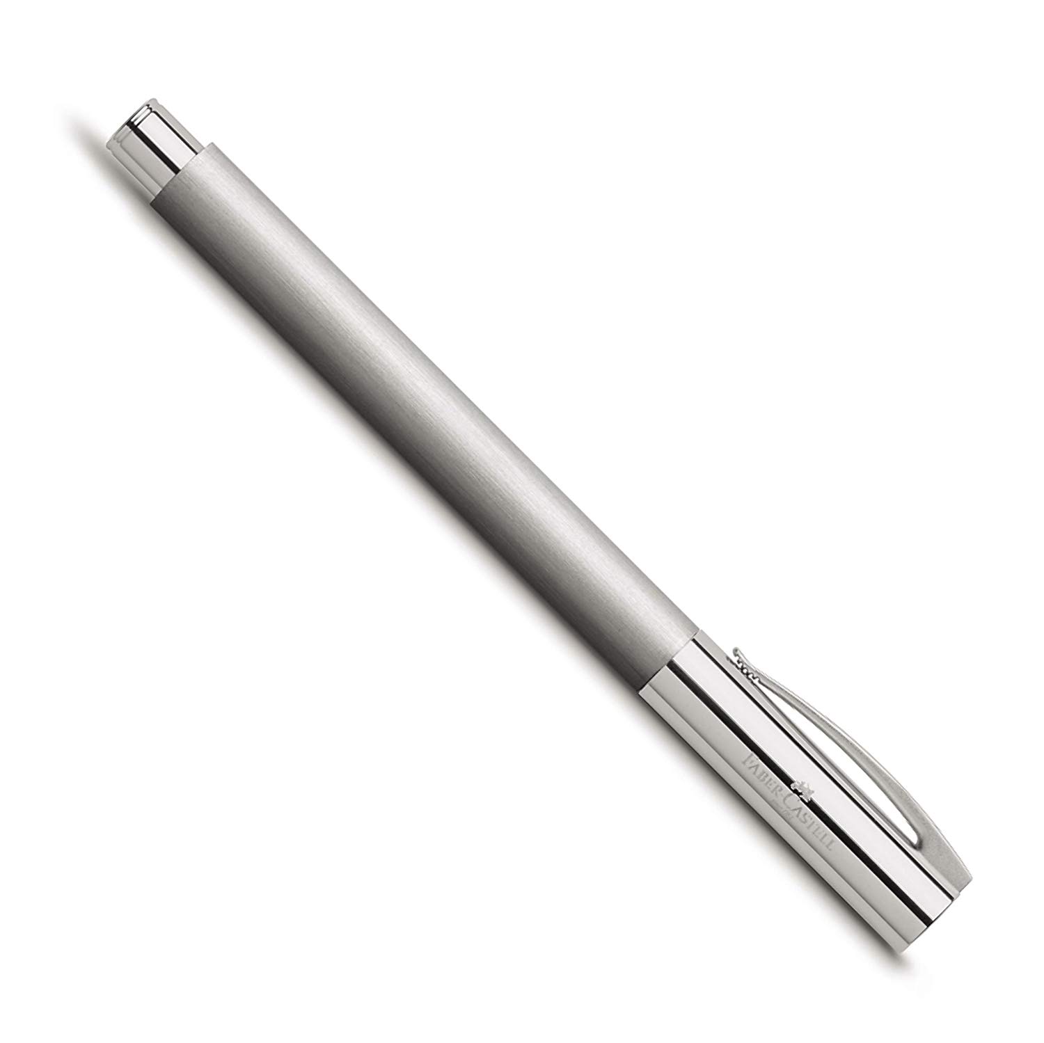 Faber-Castell Ambition Stainless Steel Fountain Pen, Silver, 1 Stück (1er Pack)