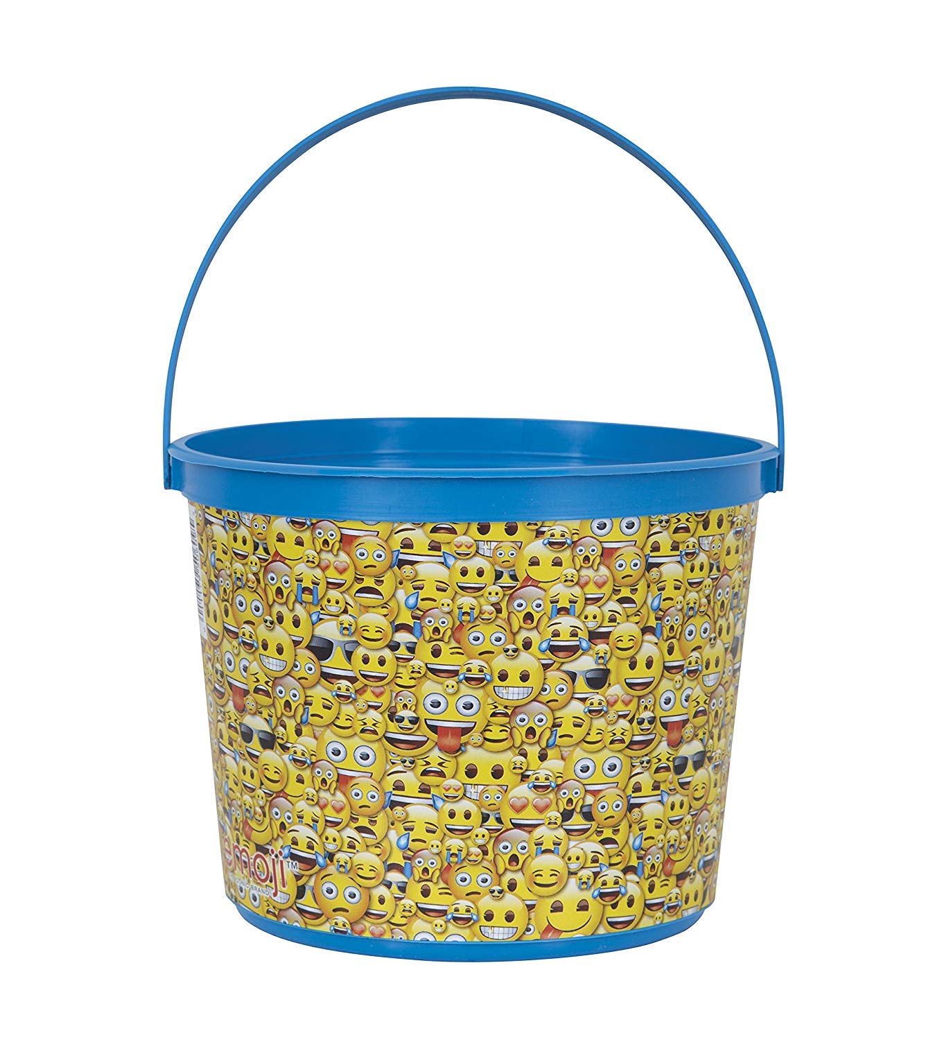 Multicolor Emoji Favor Container (15cm x 12cm) 1 Piece - Fun and Colorful Party Keepsake Box for Kids and Adults