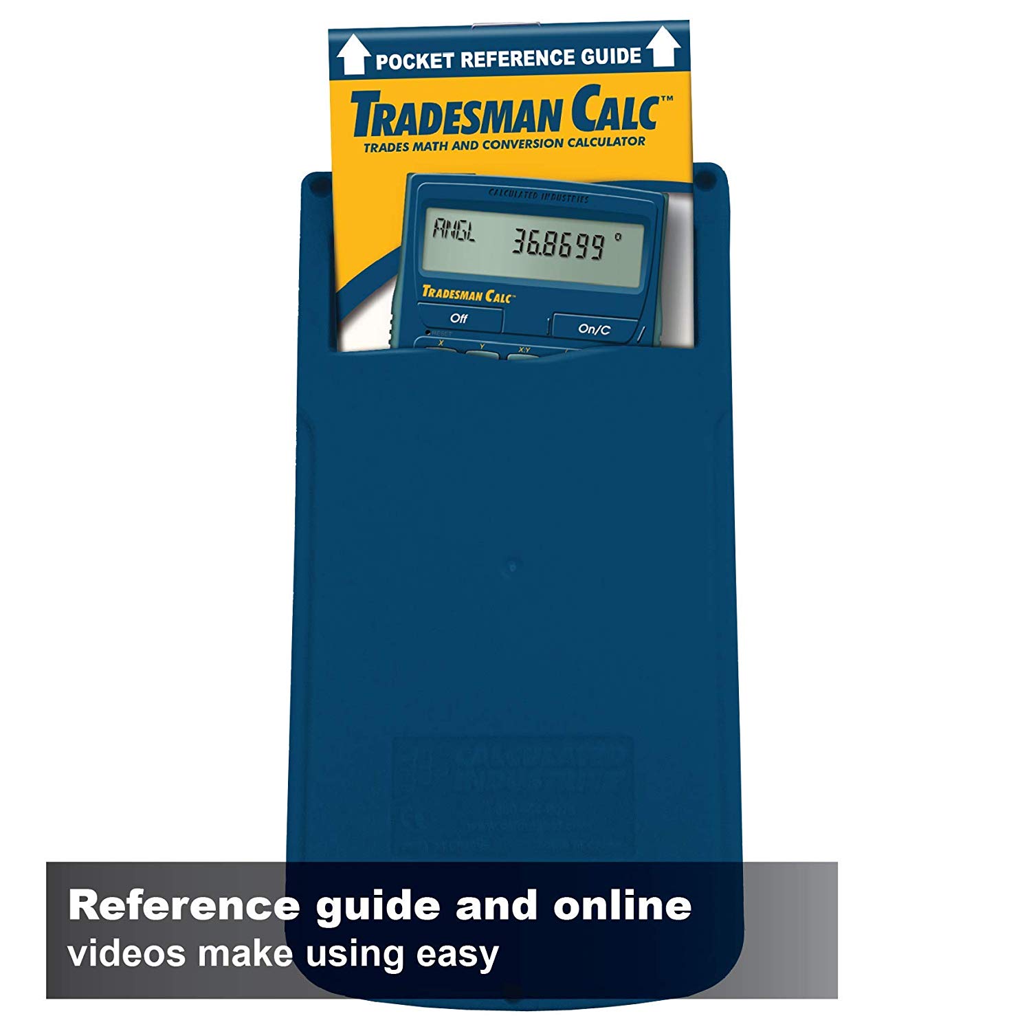 Calculated Industries 4400 Tradesman Calc Calculated Industries Trades Math Conversion Calculator, Blue, Small - Image 3