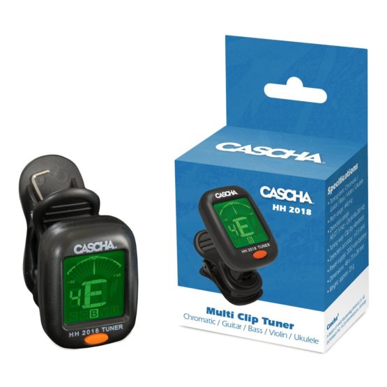 CASCHA Tuner for Guitar, Ukulele, Bass, Violin, Digital Tuner, Clip-on Guitar Tuner, Black - Image 4
