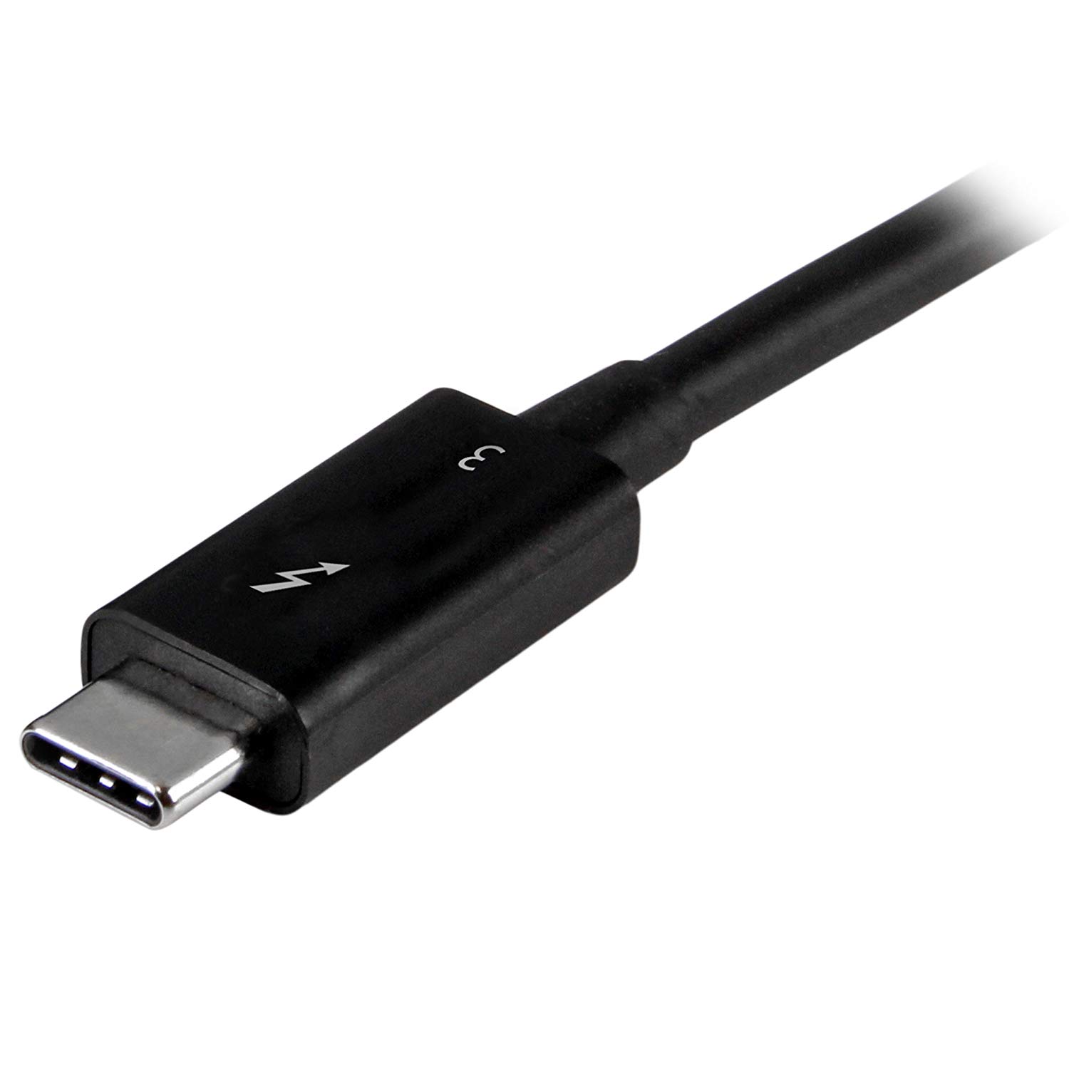 StarTech.com 50cm (1.6ft) Passive Thunderbolt 3 Cable, 40Gbps, 100W PD, 4K/5K Video, Thunderbolt Cable - Image 2