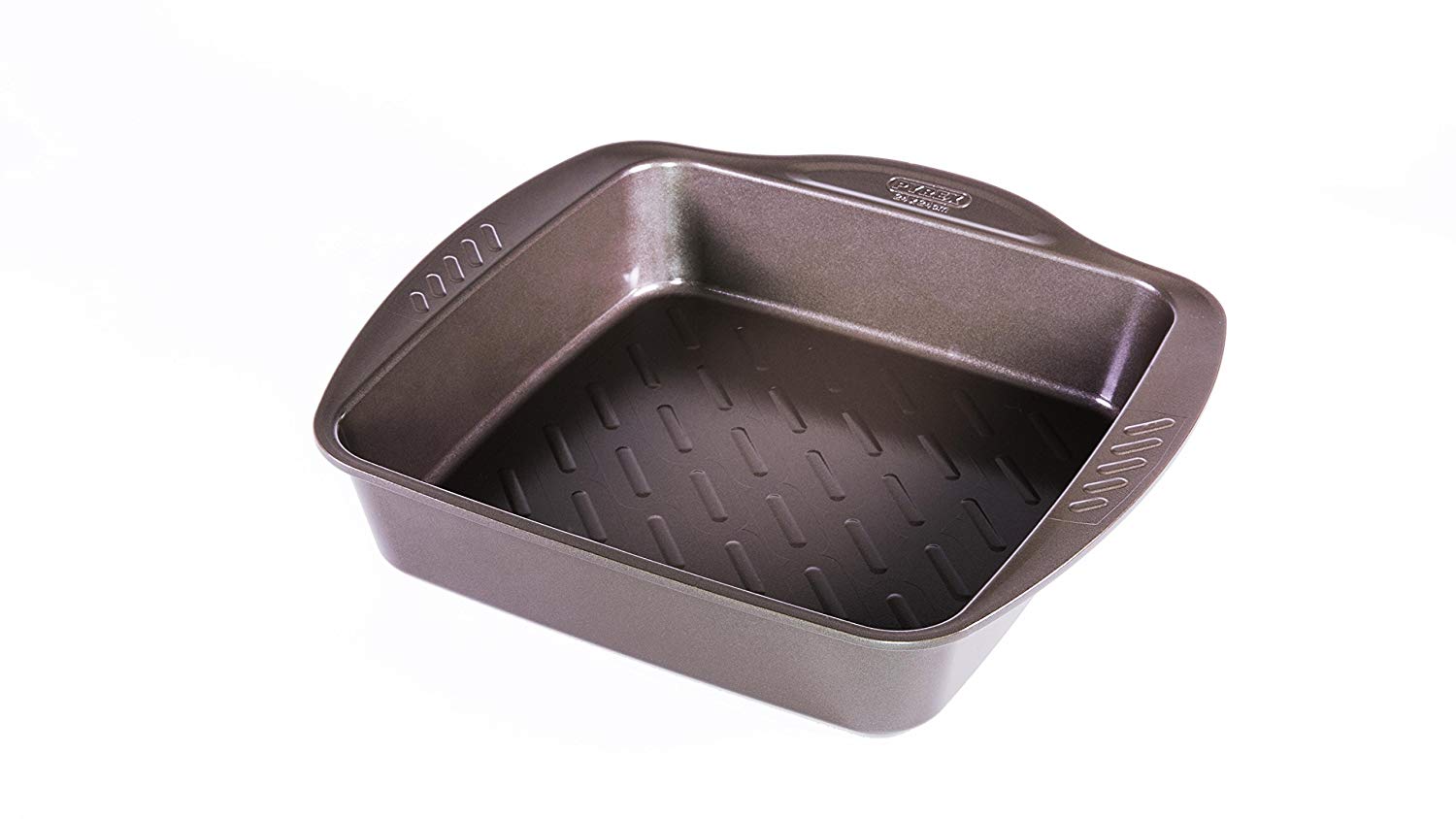 Pyrex asimetriA Metal Easy-Grip Square Roaster 24x24 cm, Brown, Grey, 24x24cm