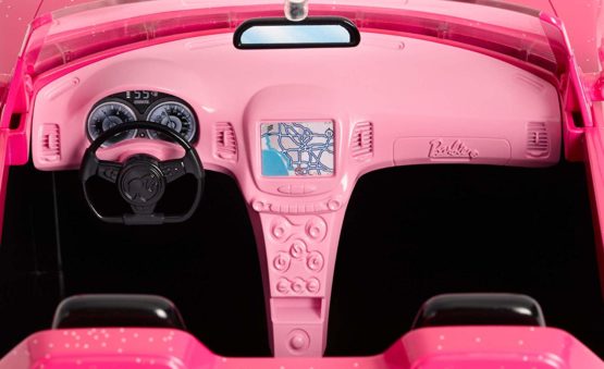 Barbie DVX59 Autre Glam Convertible Sports, Toy Vehicle for Doll, Pink Car - Image 4