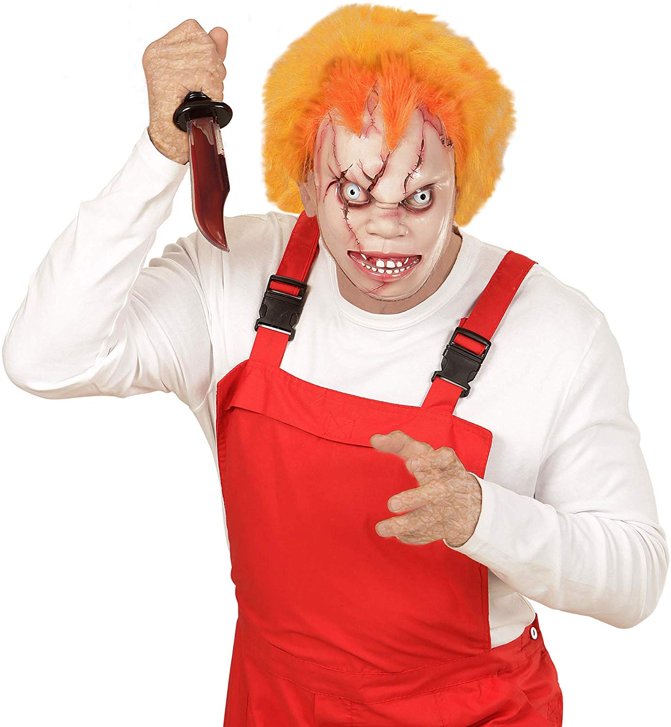 Widmann 00364 Half Face Mask 'Bambola Assassina'in One Size, Multi-coloured - Image 2