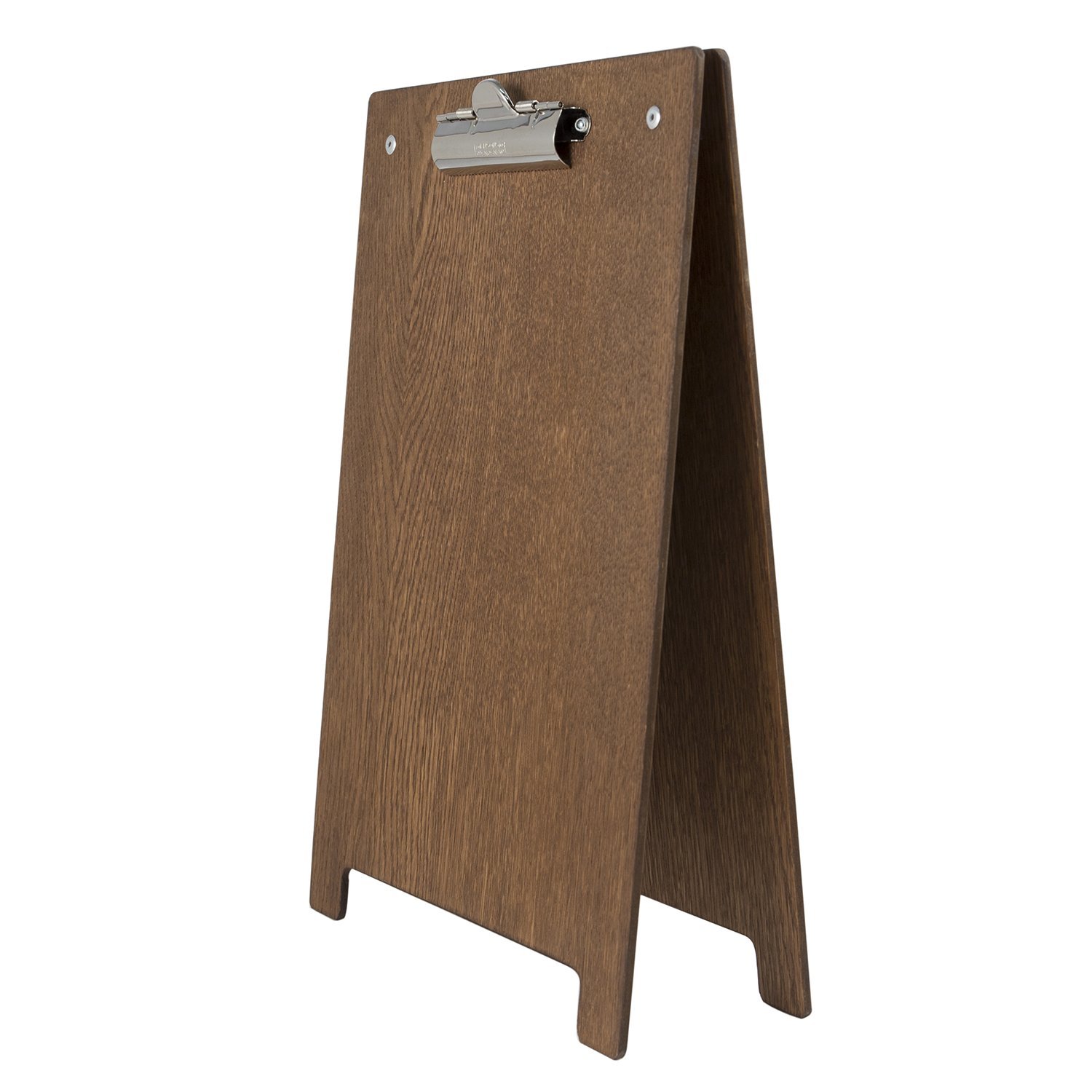 Chalkboards UK AFrame Clipboard, Wood, Dark Oak, A4, 34.5 x 23.5 x 3cm