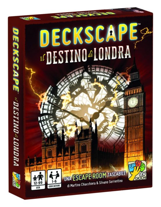 DV Giochi- Deckscape-The Destiny of London-A Pocket Escape Room-Italian Edition, Multicolor, DVG4477