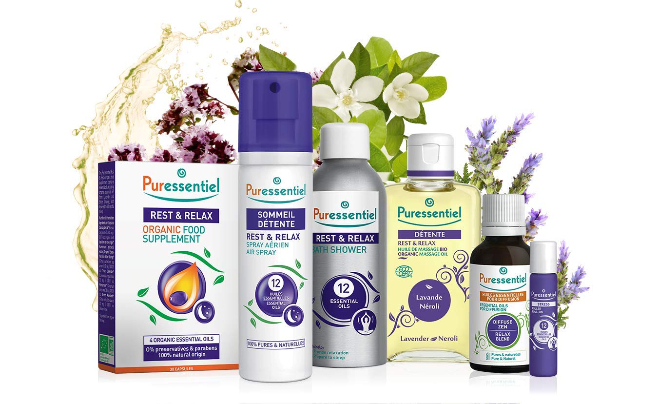 Puressentiel Rest & Relax, Stress Roll-On, 5 ml, Helps Promote Healthy Sleep, Stress Relief & Anxiety Relief Routines - Image 3