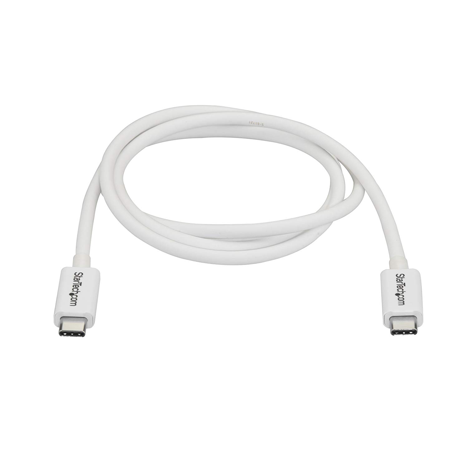StarTech.com 3.3ft (1m) Passive Thunderbolt 3 Cable, 20Gbps, 100W PD, 4K Video, Thunderbolt Cable - Image 2