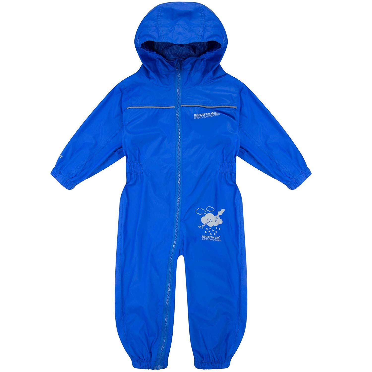 Regatta Kids' Puddle IV Waterproof Puddle Suit, Oxford Blue, Size 24 - 36 - Image 4