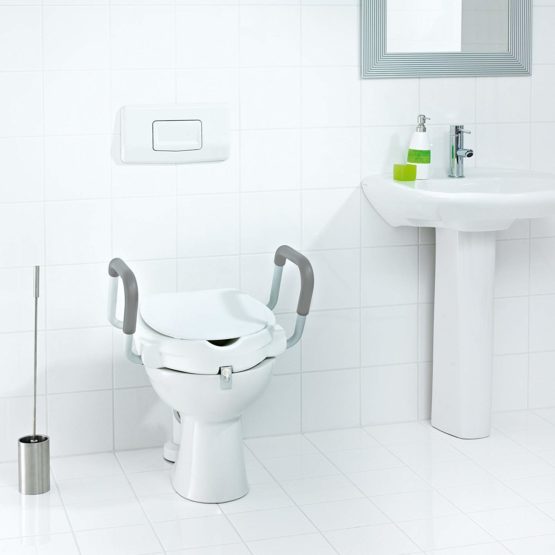 Ridder A0072001 Toilet Seat Riser with Arm Rests White - Image 3