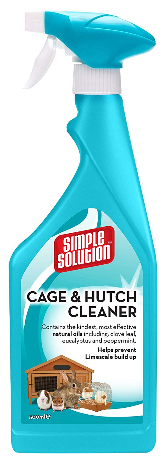 Simple Solution Cage & Hutch Natural Anti-Bacterial Cleaner, 500 ml, Spray, 500 ml (Pack of 1)