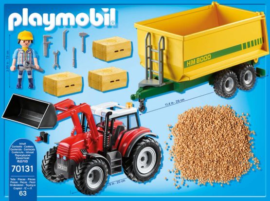 Playmobil 70131 Country Farm Tractor with Feed Trailer - Image 3