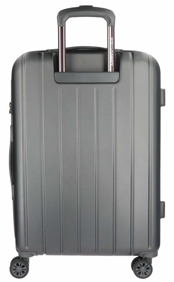 Movom Wood Grey Cabin Suitcase 40 x 55 x 20 cm Rigid ABS TSA Lock 38 Litre 2.9 kg 4 Double Wheels Hand Luggage - Image 4