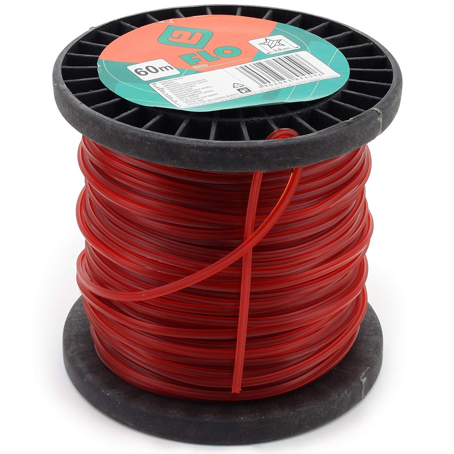 Flo 89459 - Grass Trimmer Line 3.0 mmx60 m/Star/, Red