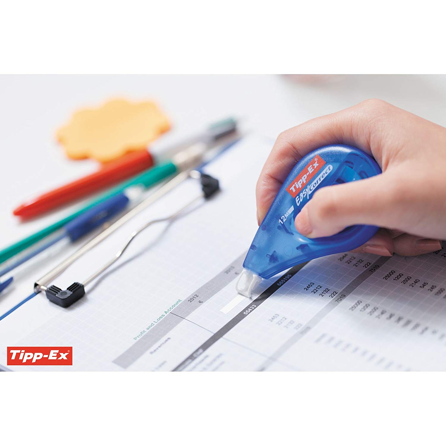 Tipp-Ex Easy Correct Correction Tape - Box of 10 Extra-Long Tear-Resistant Plastic Film- 12 m x 4.2 mm - Image 4