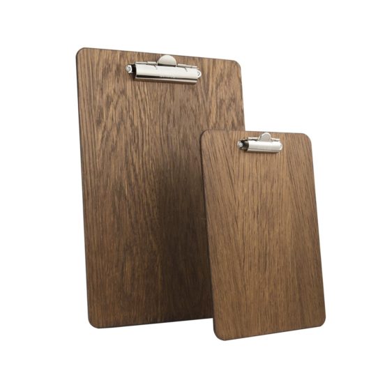 Chalkboards UK Clipboard, Wood, Dark Oak, 240 mm x 340 mm - Image 2
