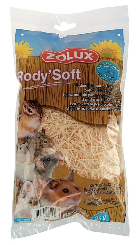 Zolux Rody Soft Natural Wooden Sleeping Bed for Rodents 25 g