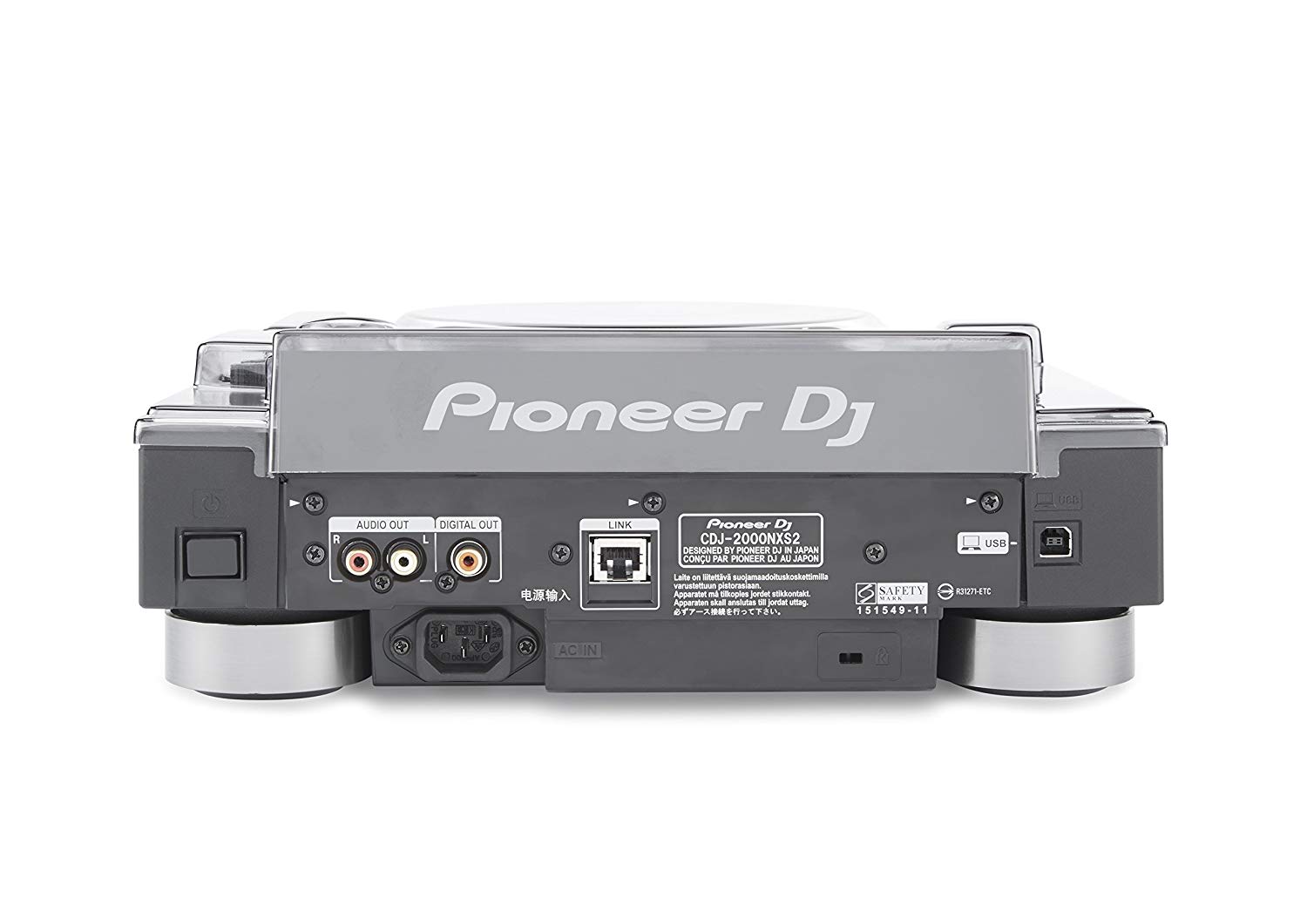 Decksaver Cover for Pioneer DJ CDJ-2000NXS2, Super-Durable Polycarbonate Protective lid in Smoked Clear Colour - Image 4