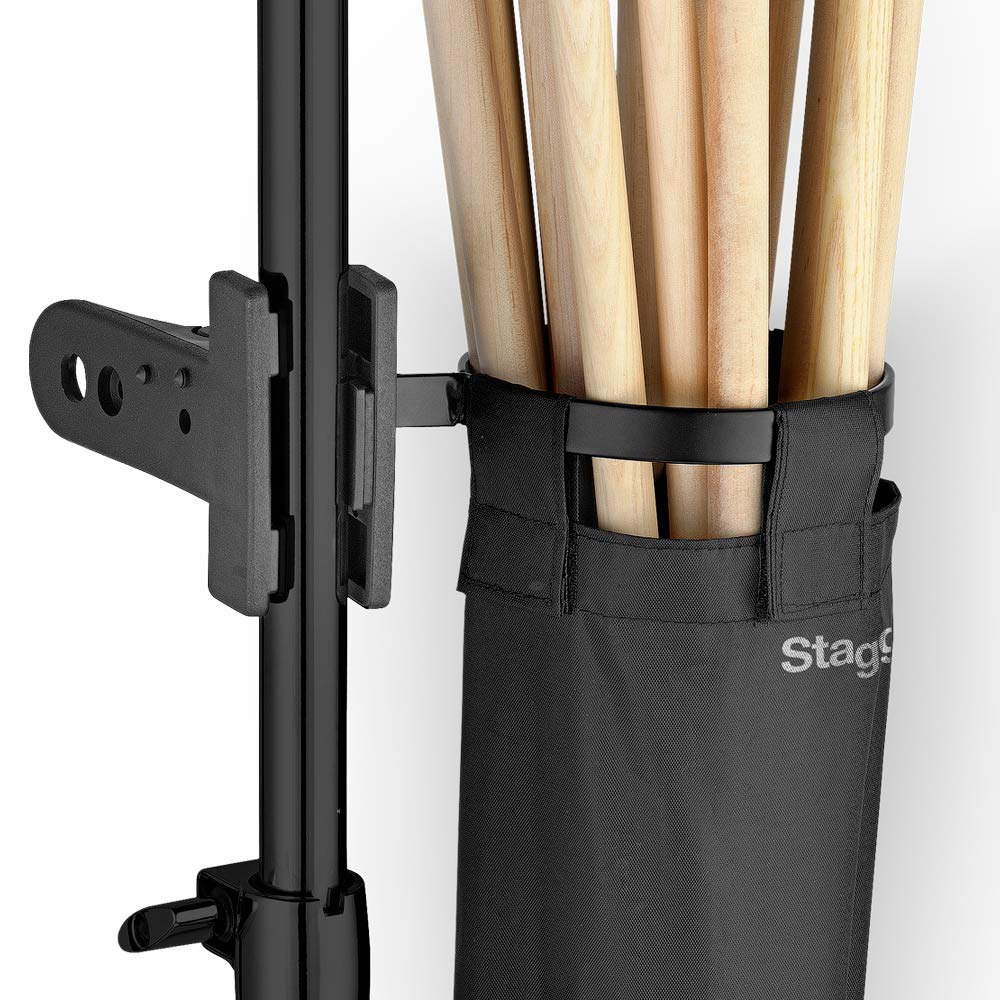 Stagg DSHB10 Drum Stick/Beater Bag Holder with Fast Clip System, Black - Image 2