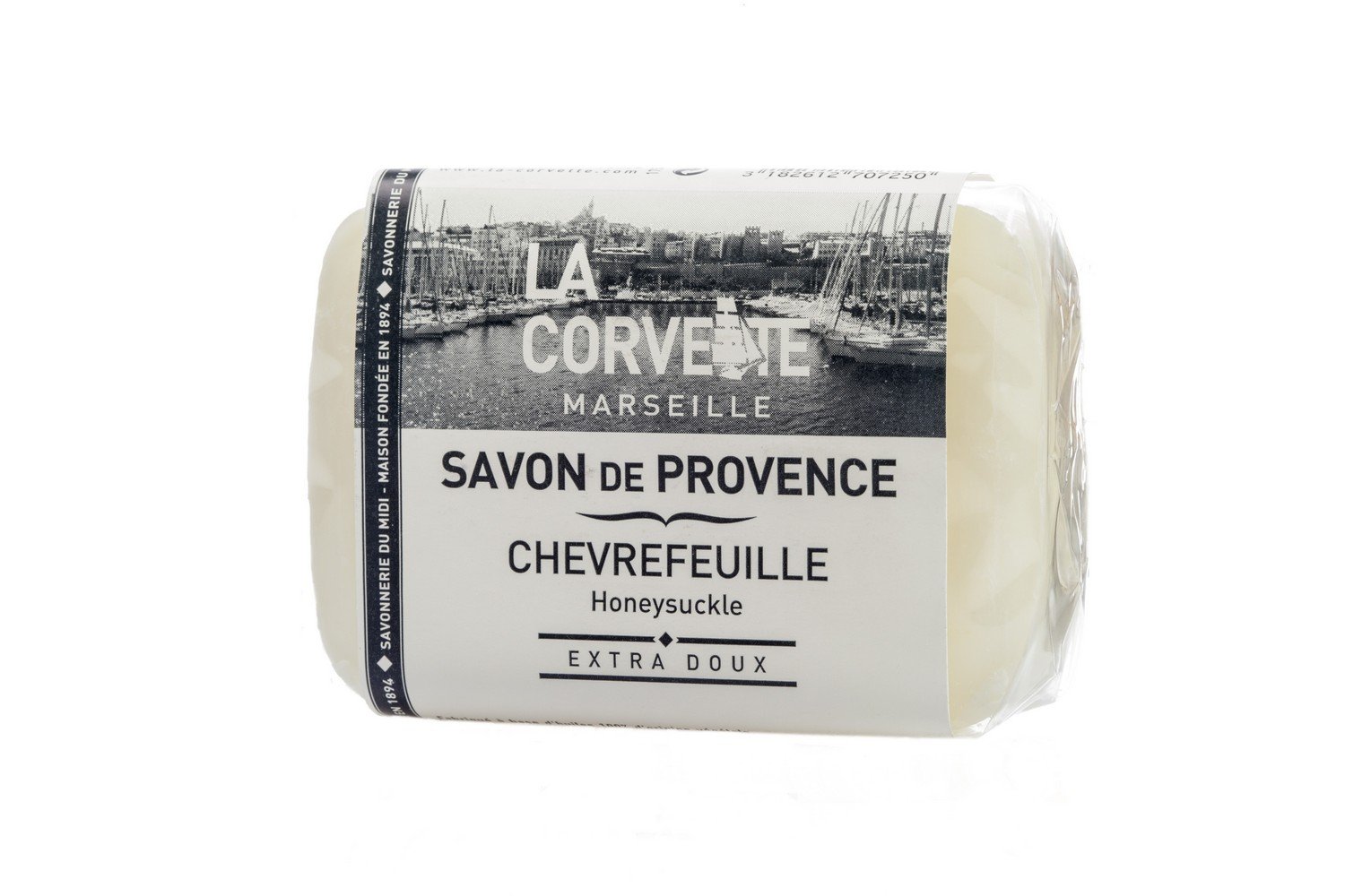 La Corvette, Provence soap Honeysuckle, 100 g, white